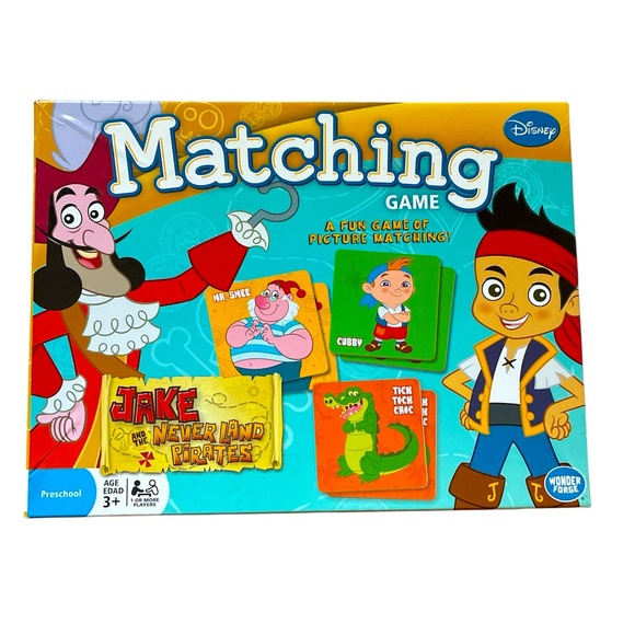 Disney Other - Disney Jr. Matching Game Jake And The Neverland Pirates Preschool Ages 3+ READ